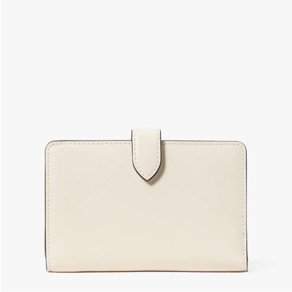 NWT Kate Spade NY Madison Puffy Heart Medium Bifold Wallet Meringue Multi ♠️ NEW - Picture 12 of 16